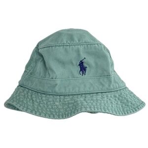 Polo Ralph Lauren Green Blue Seafoam Cotton Bucket Hat